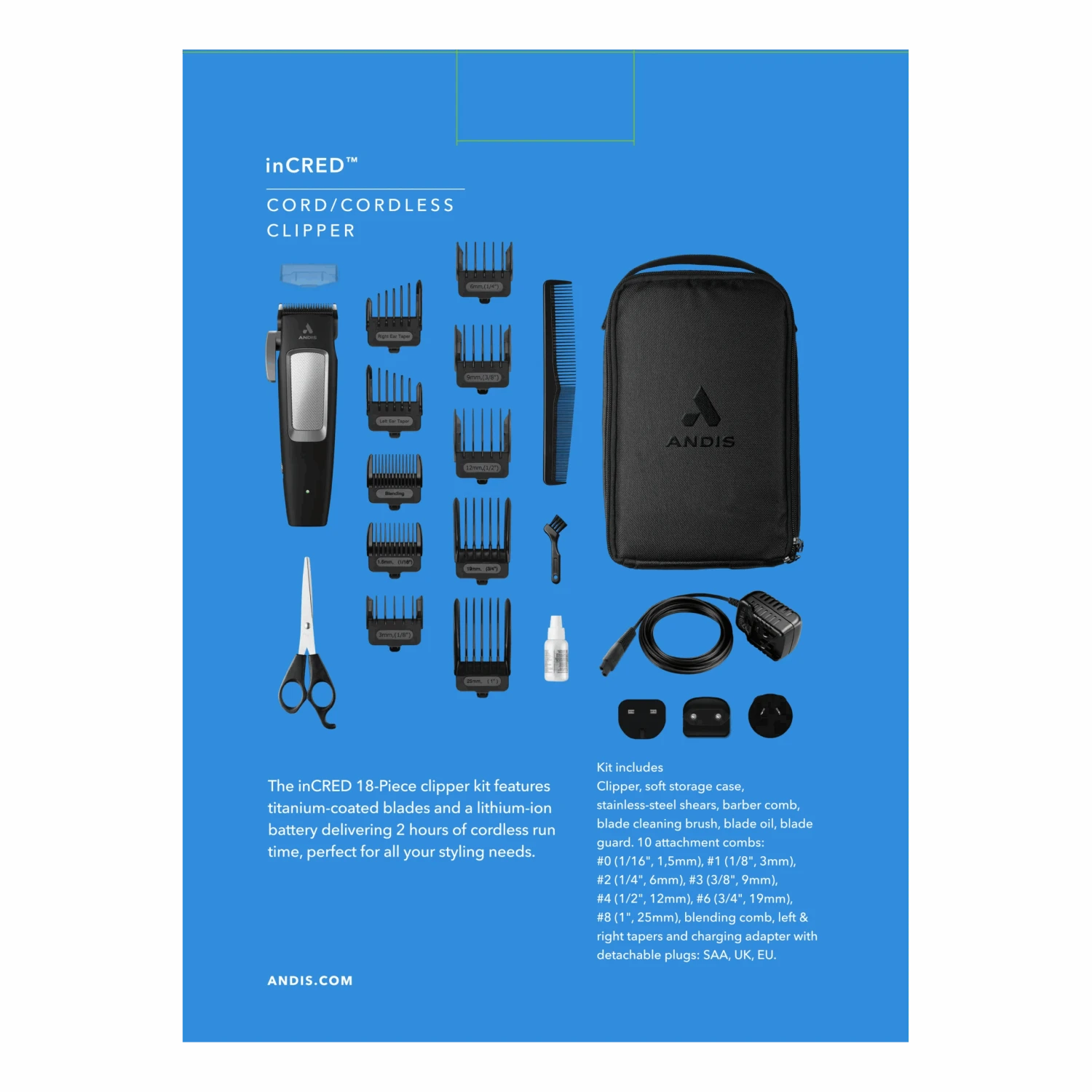 Andis InCRED Hårklipper - Bilde 2