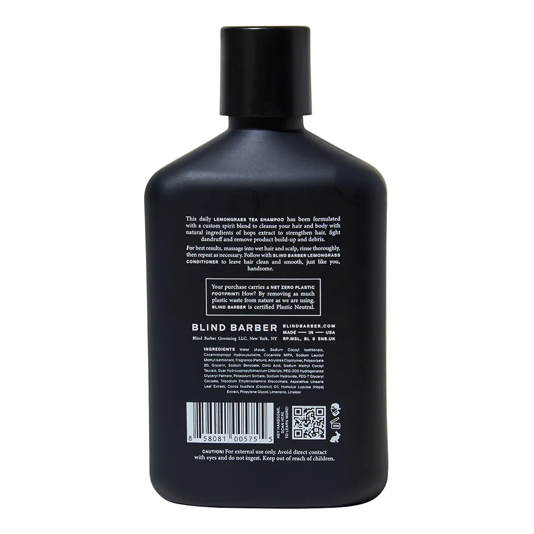 Blind Barber Lemongrass Tea Sjampo - Bilde 2