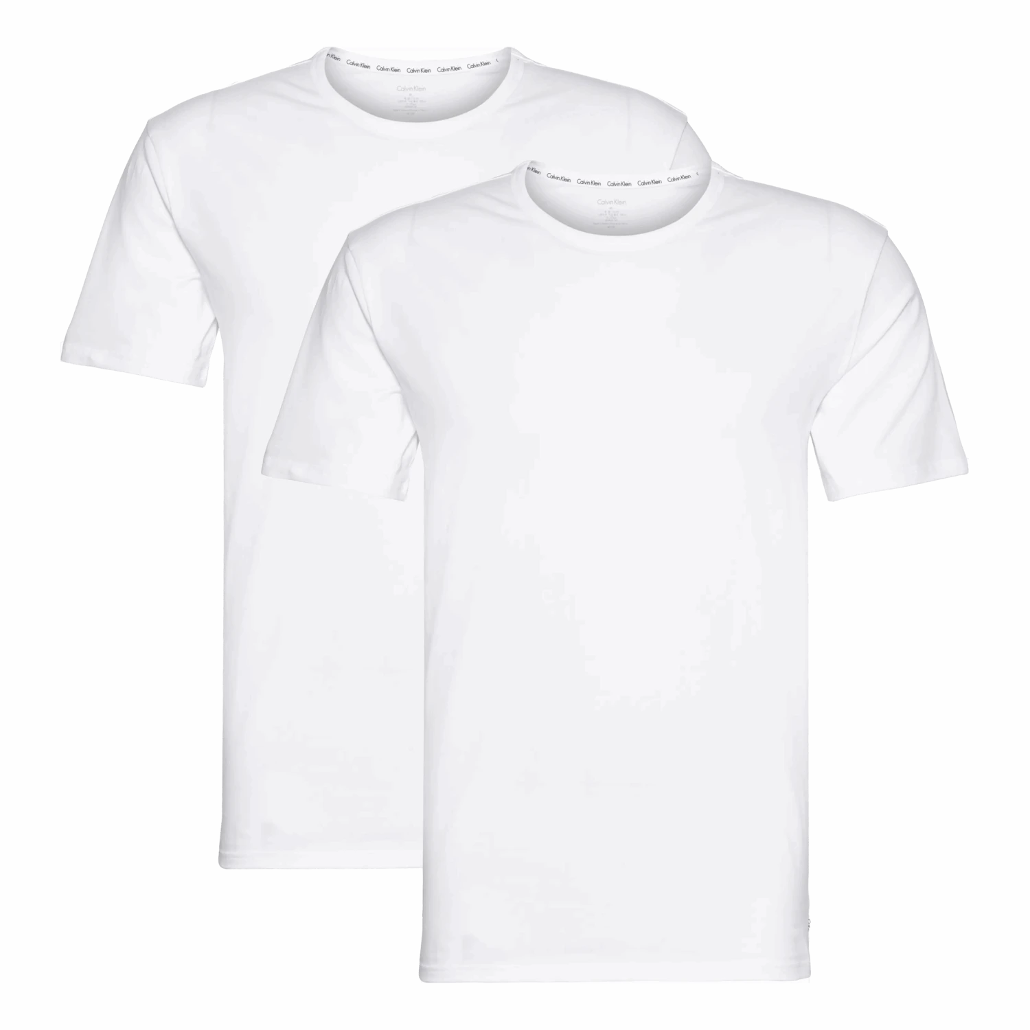 Calvin Klein Crew Neck T-skjorte 2-pakning - Hvit