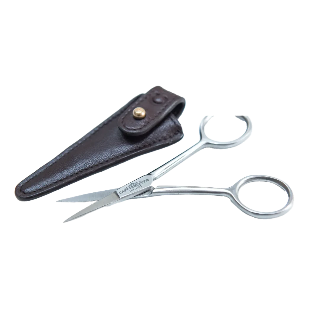 Captain Fawcett's Skjegg- Og Bartesaks Med Skinnetui - Bilde 2