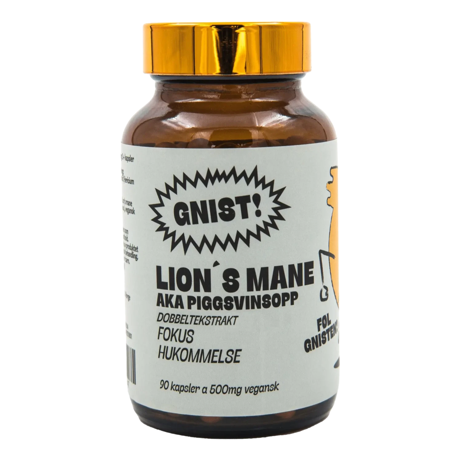 GNIST! Lion's Mane Dobbeltekstrakt Kapsler