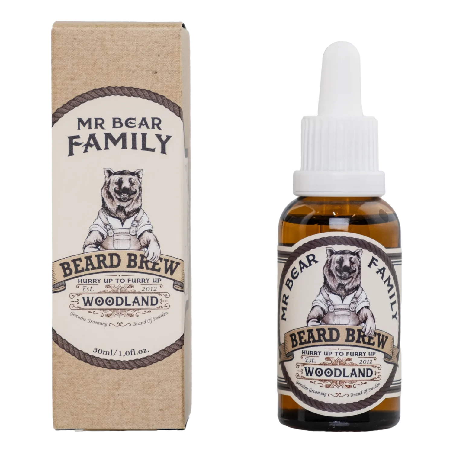 Mr Bear Family Beard Brew Skjeggolje - Woodland