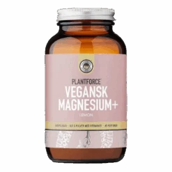 Plantforce Vegansk Magnesium+ Lemon 160g Pulver
