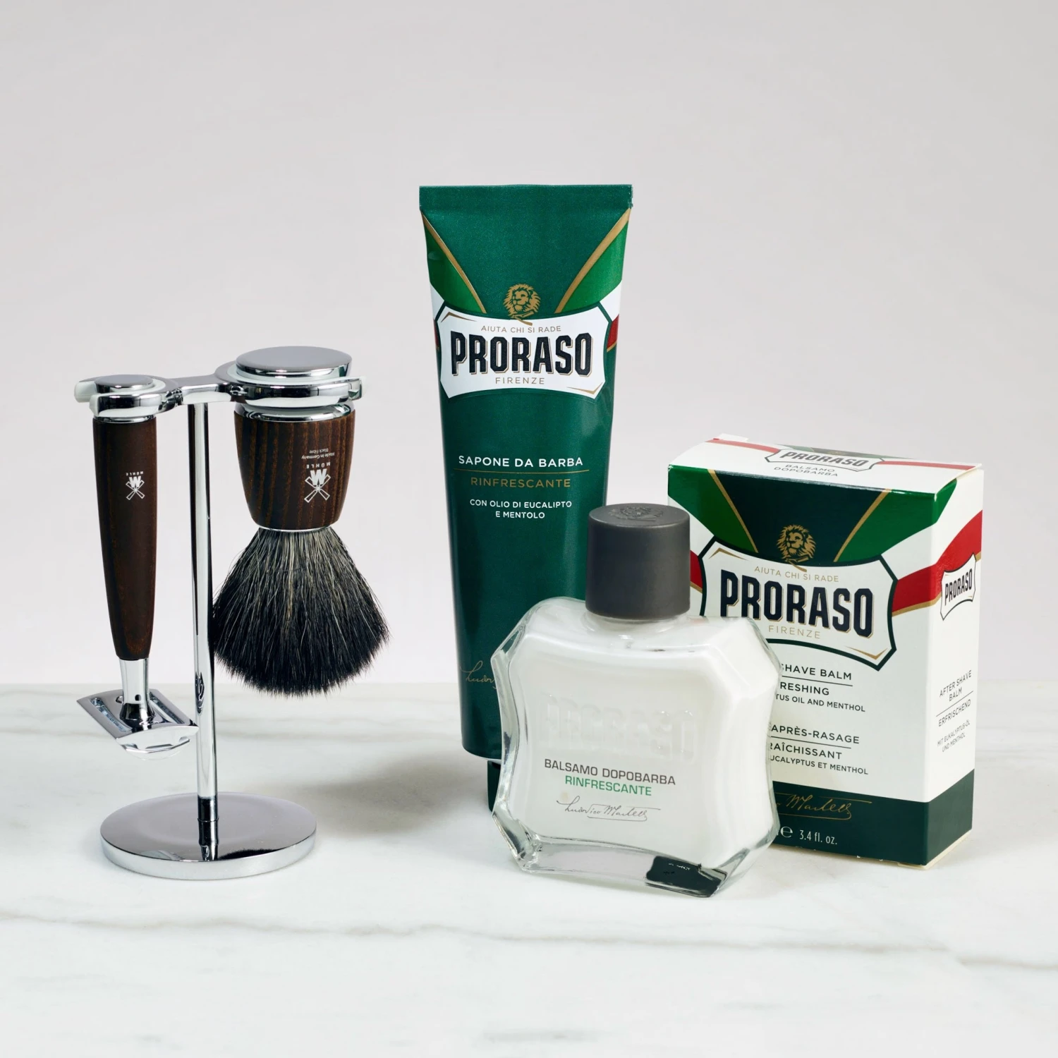 Startsett Til Tradisjonell Barbering - Rytmo - 3 Deler