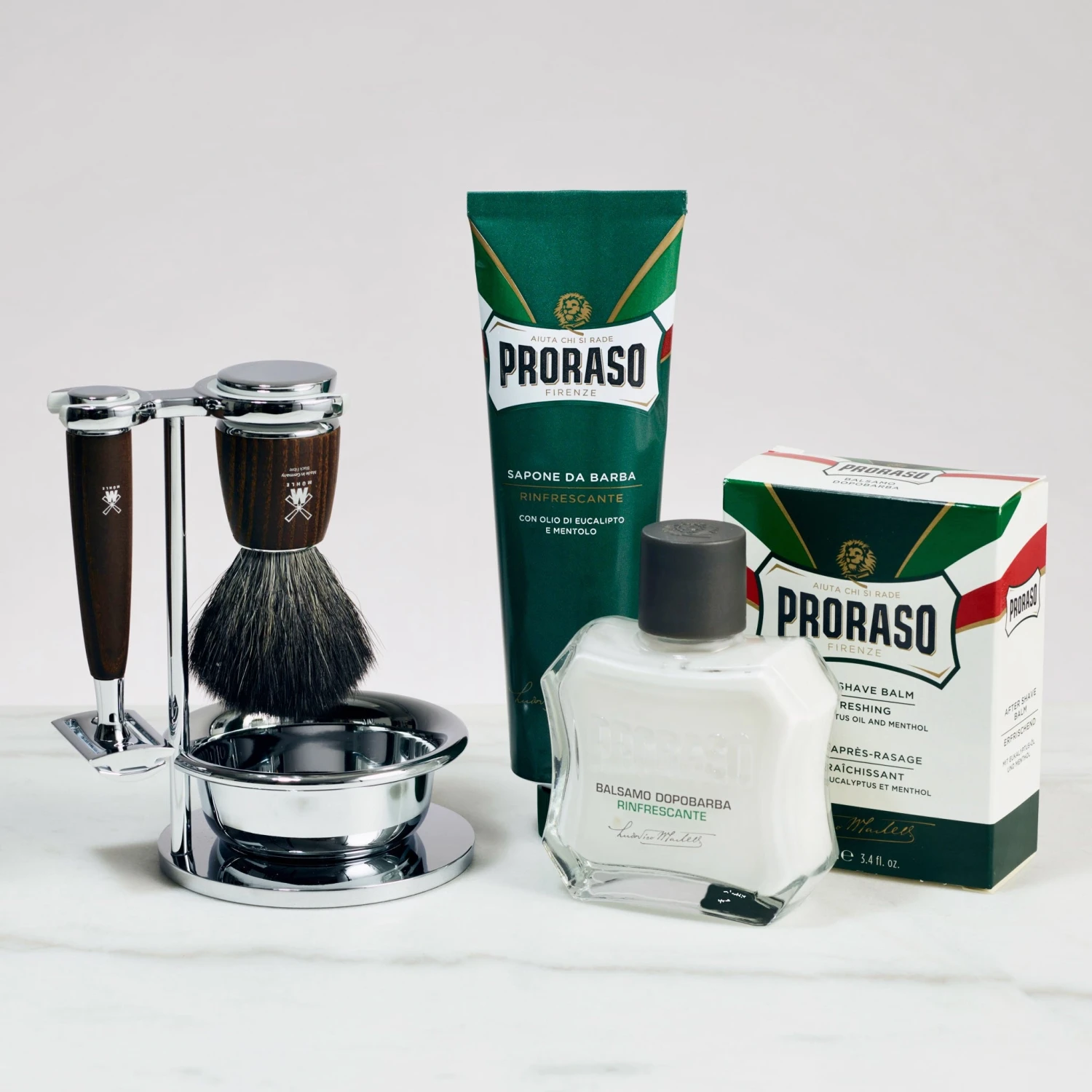 Startsett Til Tradisjonell Barbering - Rytmo - 4 Deler