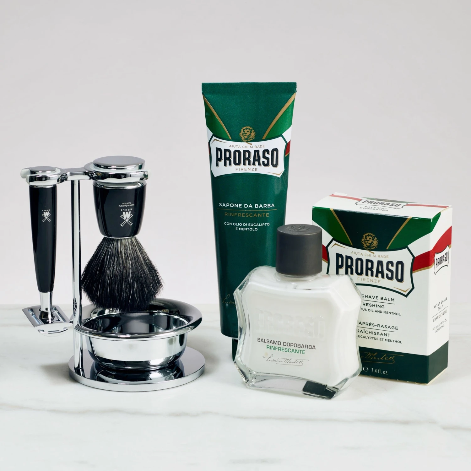 Startsett Til Tradisjonell Barbering - Rytmo - 4 Deler - Bilde 2