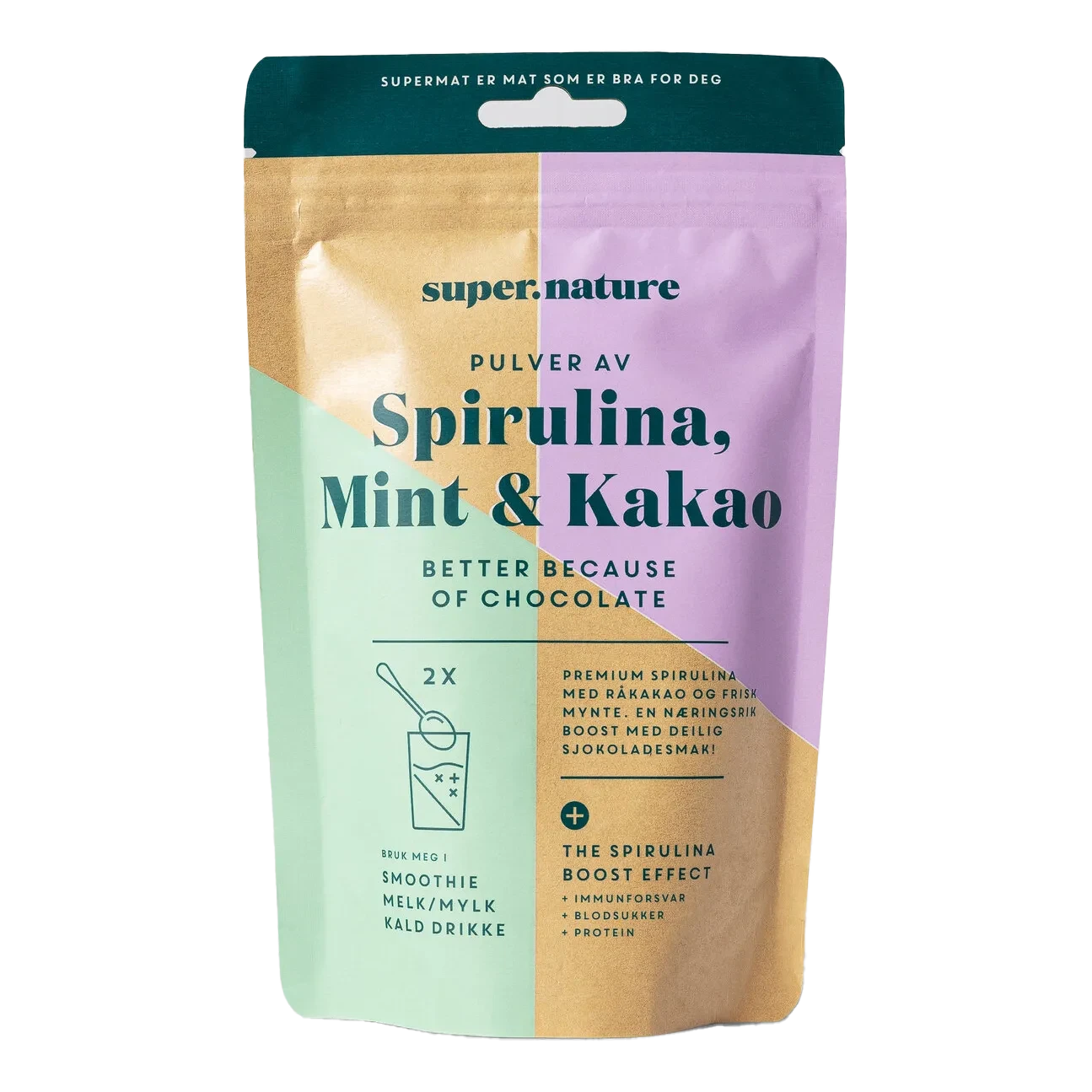 Supernature Spirulina Mint & Kakao