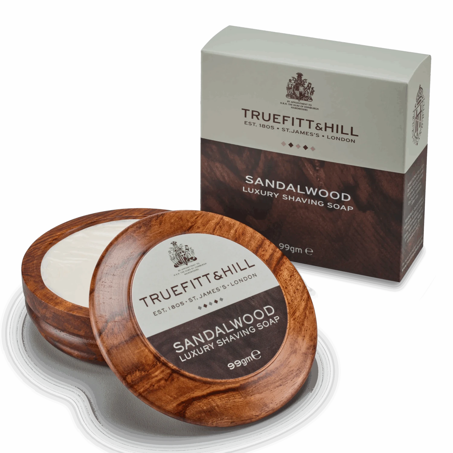 Truefitt & Hill Luxury Barbersåpe I Treskål - Sandalwood - Bilde 2