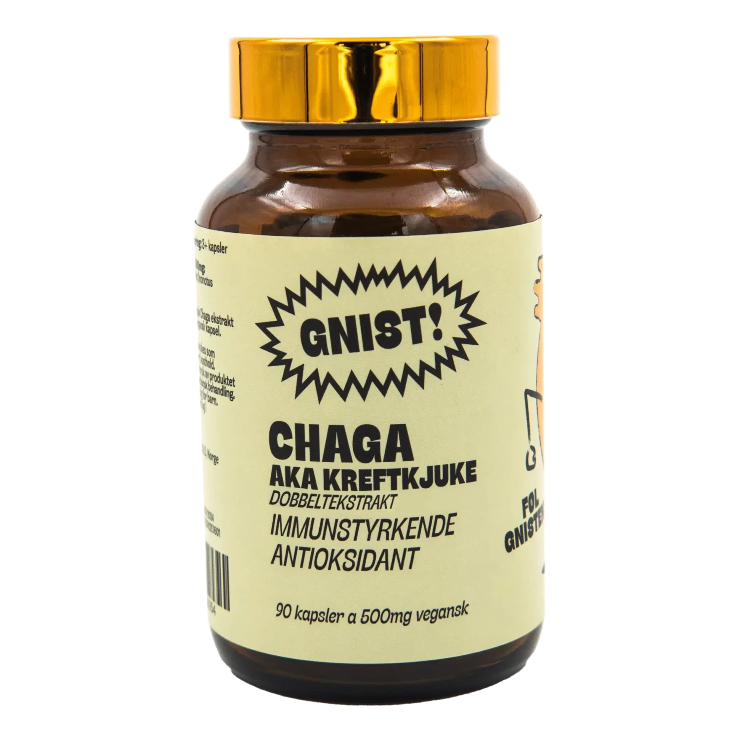 GNIST! Chaga Dobbeltekstrakt Kapsler