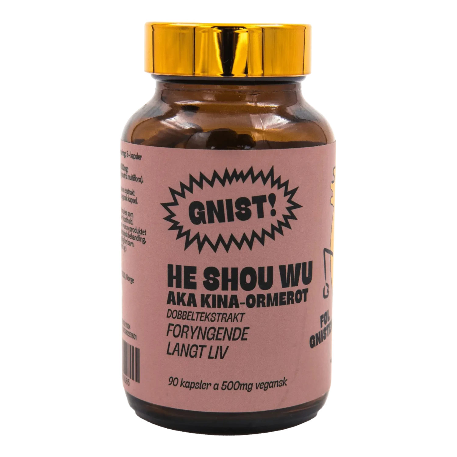 GNIST! He Shou Wu Dobbeltekstrakt Kapsler