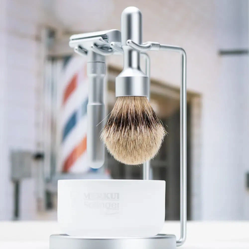 Merkur Futur Silvertip Barbersett 4 Deler - Bilde 4