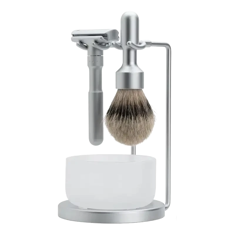 Merkur Futur Silvertip Barbersett 4 Deler