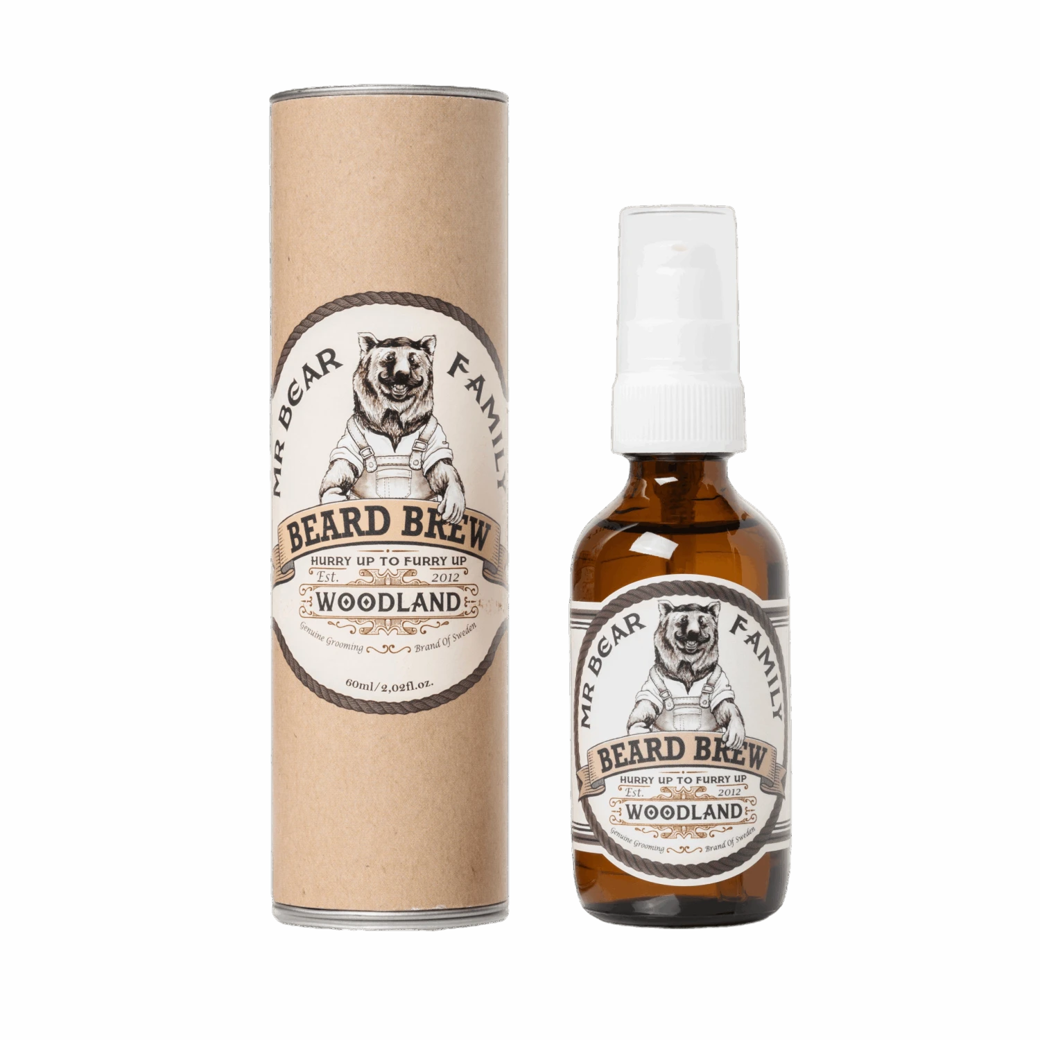 Mr Bear Family Beard Brew Skjeggolje - Woodland - Bilde 2